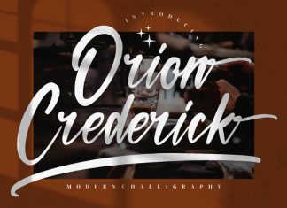 Orion Crederick Script Font
