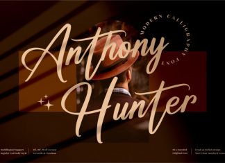 Anthony Hunter Calligraphy Font