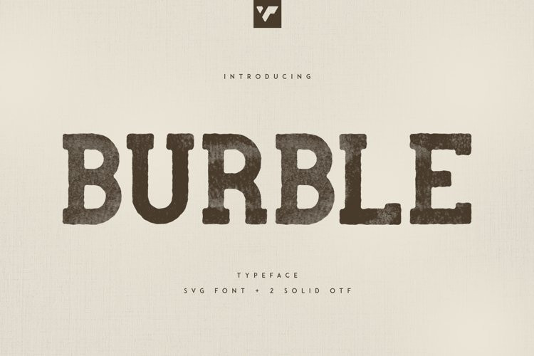 Burble Display Font