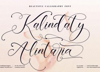 Kalindaty Alintaria Script Font