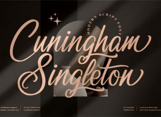 Cuningham Singleton Calligraphy Font