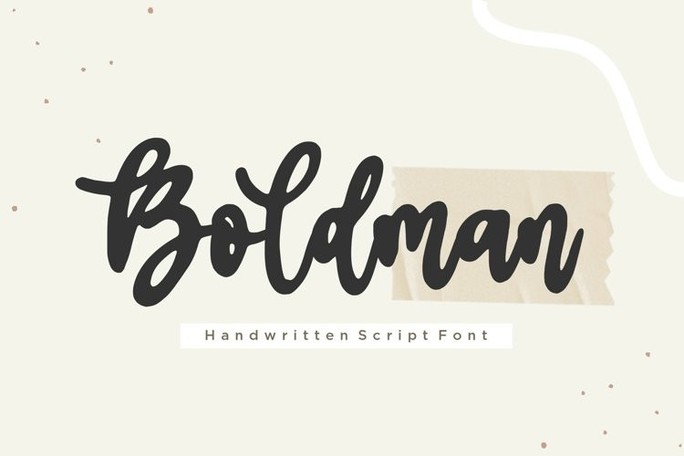 Boldman Script Font