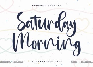 Saturday Morning Handwritten Font