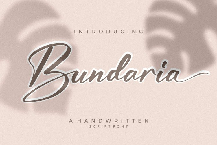 Bundaria Script Font