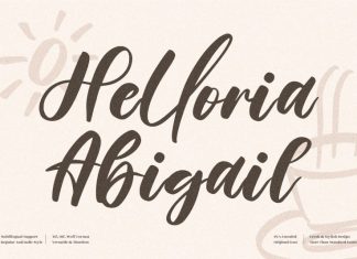 Helloria Abigail Handwritten Font
