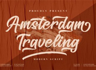 Amsterdam Traveling Calligraphy Font