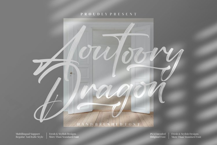 Aoutoory Dragon Brush Font