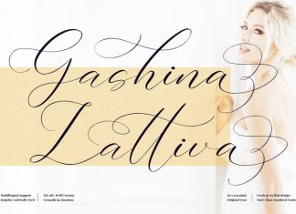 Gashina Lattiva Script Font