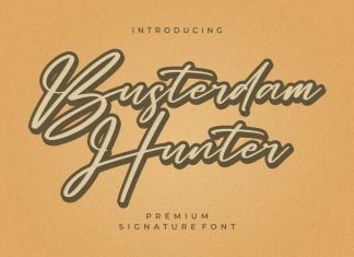 Busterdam Hunter Script Font