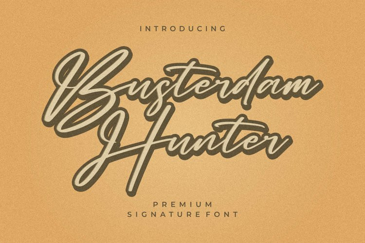 Busterdam Hunter Script Font