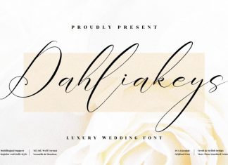 Dahliakeys Script Font