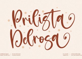 Prilista Delrosa Script Font
