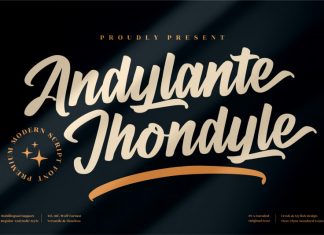 Andylante Jhondyle Brush Font