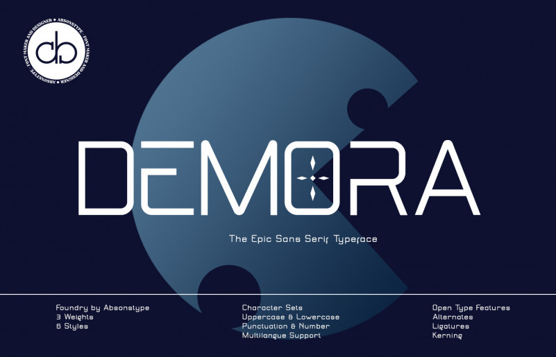 DEMORA Display Font