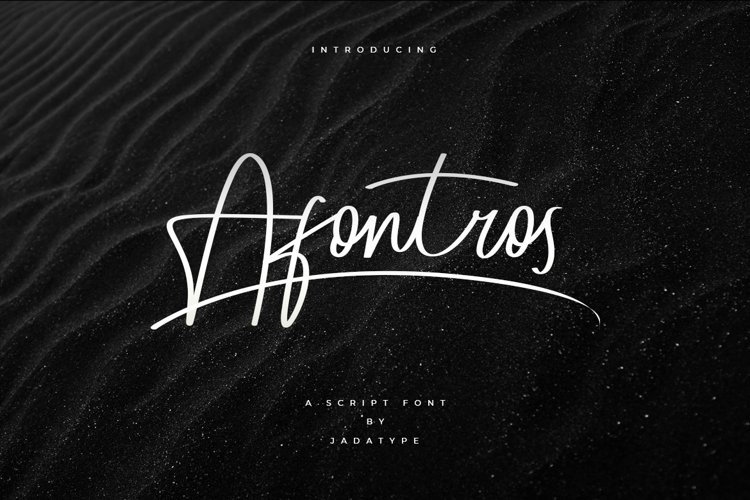 Afontros Handwritten Font