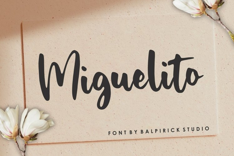 Miguelito Script Font