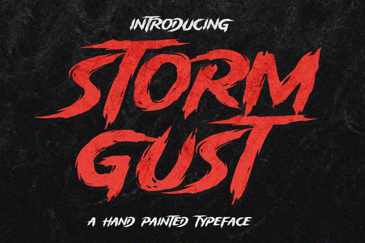 Storm Gust Display Font