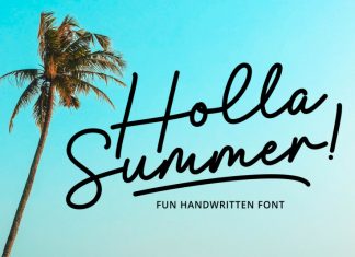 Holla Summer Handwritten Font
