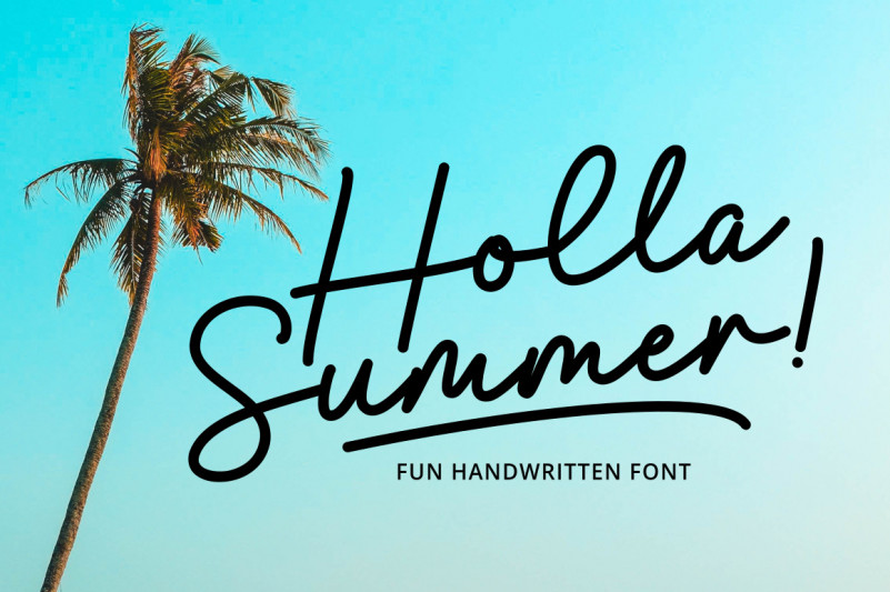 Holla Summer Handwritten Font