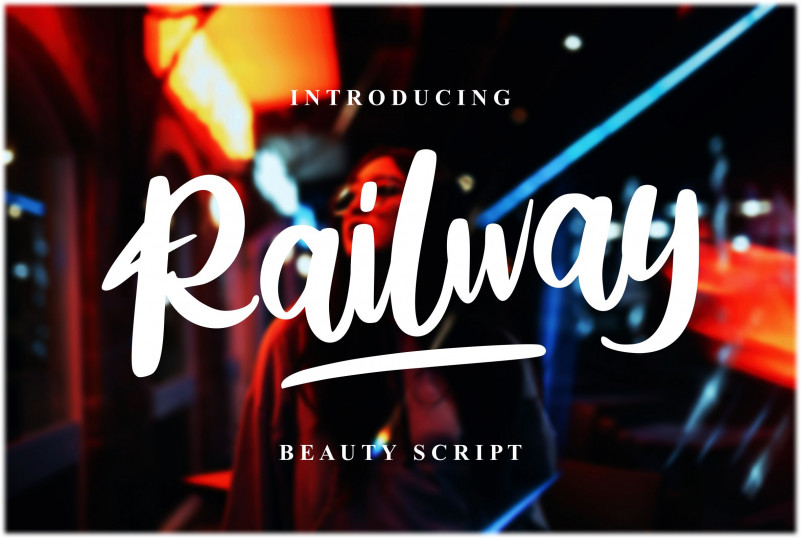 Railway Script Font