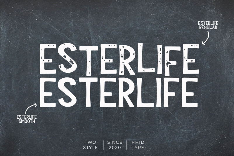 ESTERLIFE Display Font