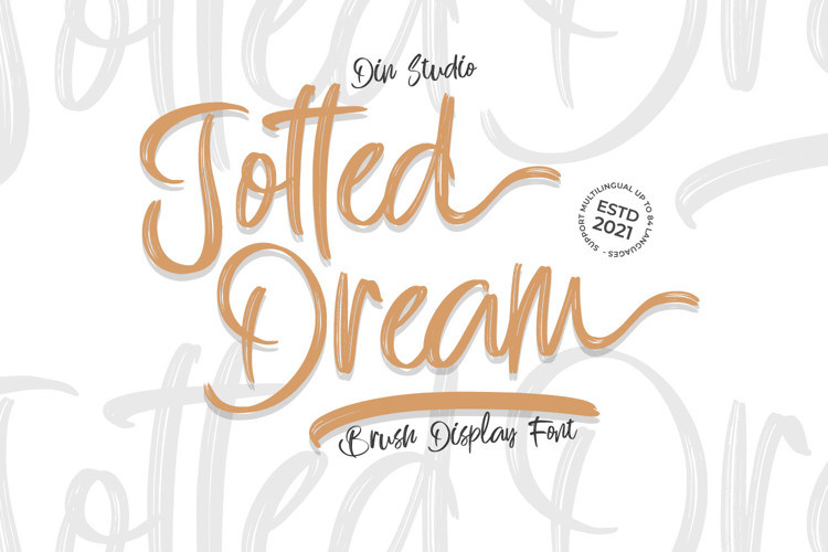 Jotted Dream Brush Font