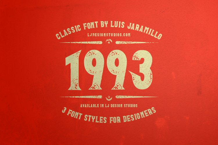 1993 Display Font