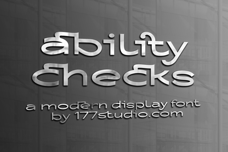 Ability Checks Sans Serif Font