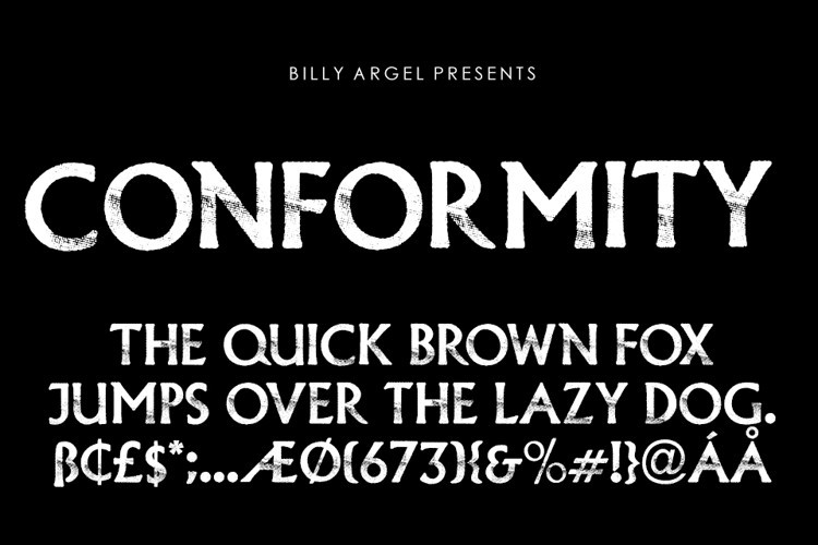 CONFORMITY Display Font