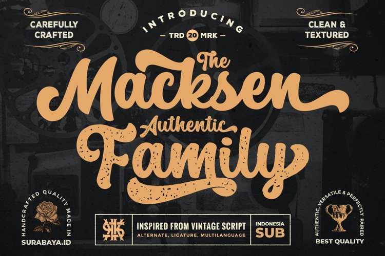 The Macksen Script Font