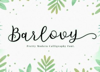 Barlovy Script Font