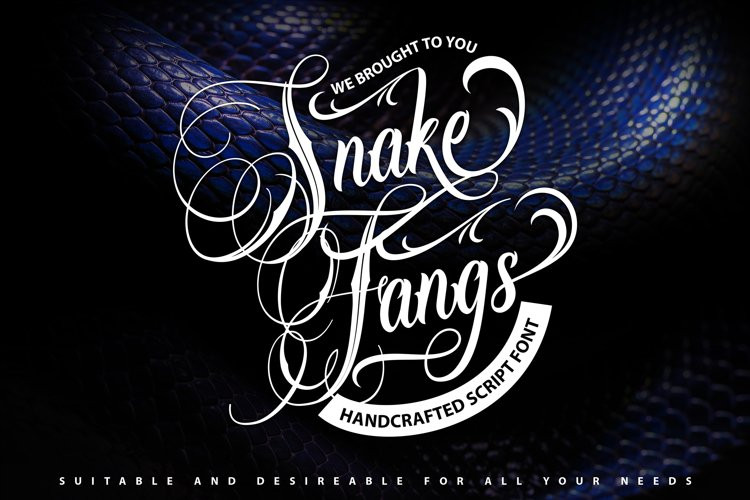 Snake Fangs Calligraphy Font