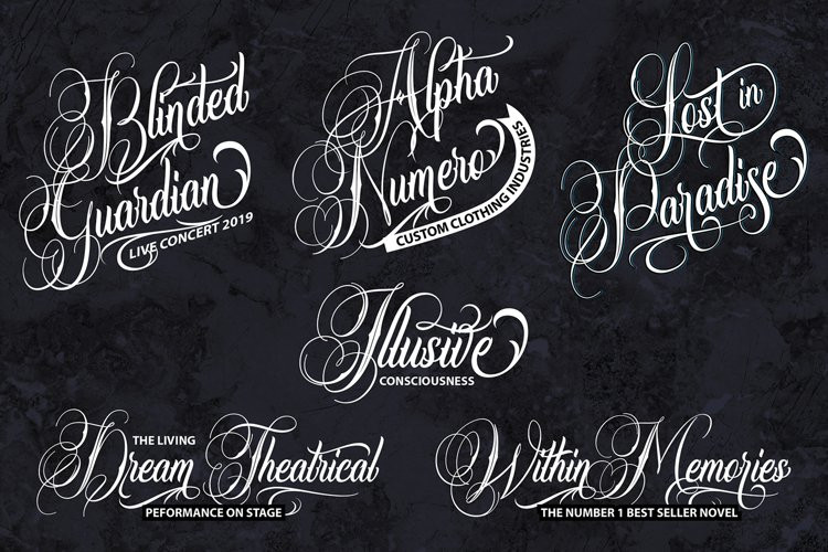 Snake Fangs Calligraphy Font