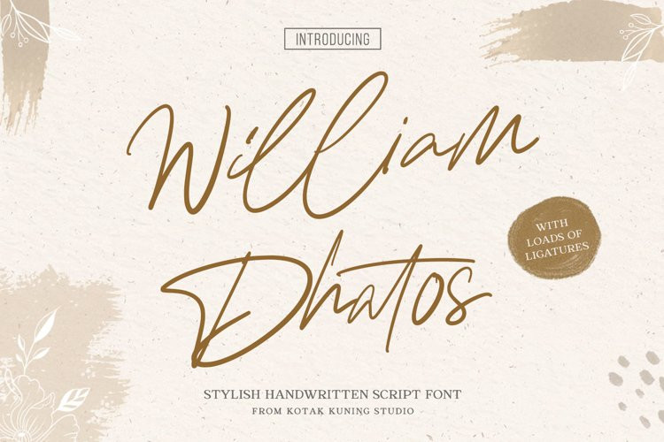 William Dhatos Script Font