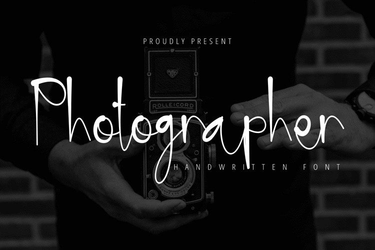 Photographer Handwritten Font