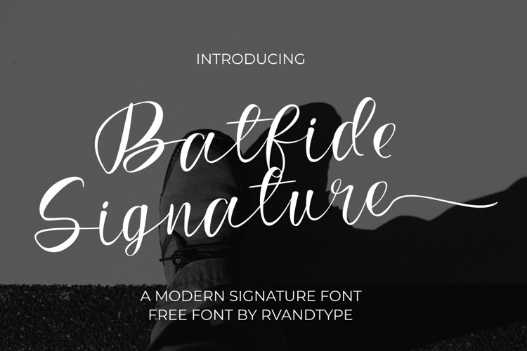 Batfide Signature Script Font