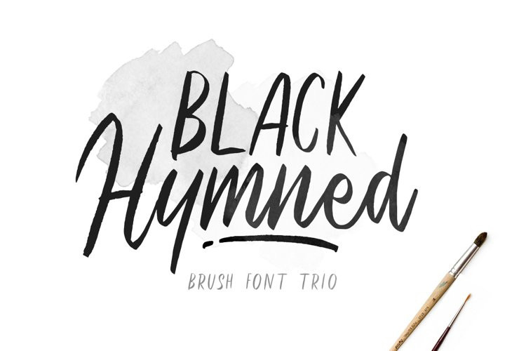 Black Hymned Script Font