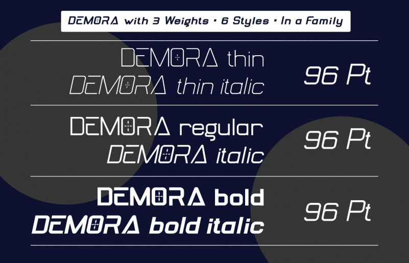 DEMORA Display Font