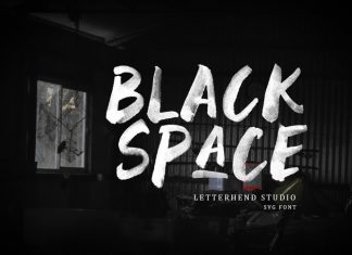 Black Space Brush Font