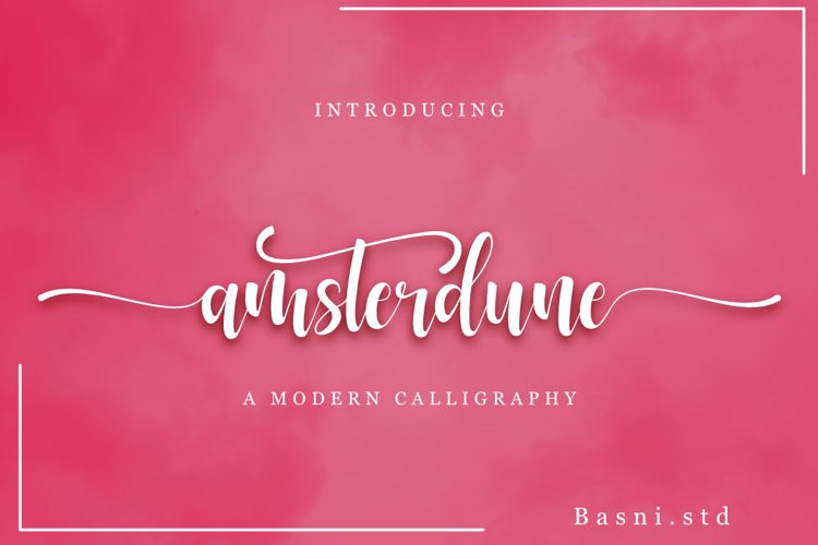 Amsterdune Calligraphy Font