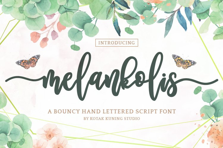 Melankolis Calligraphy Font