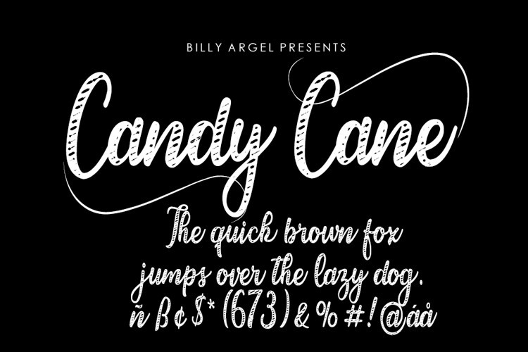 Candy Cane Script Font