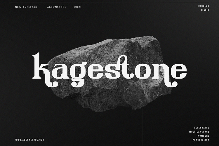 Kagestone Display Font