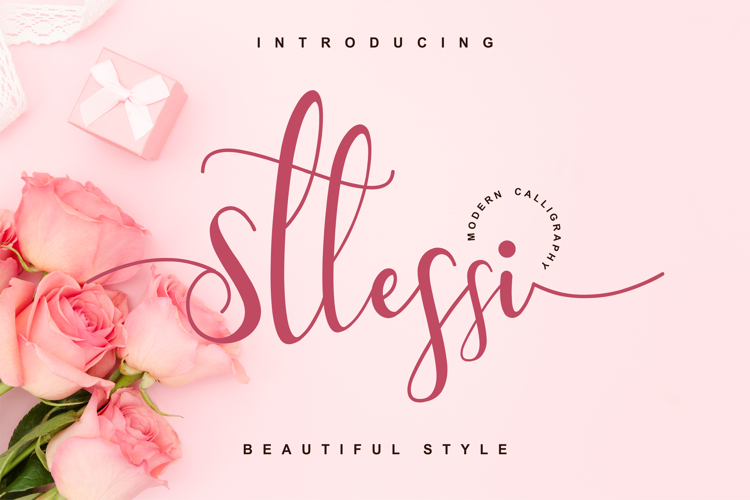 Sttessi Calligraphy Font