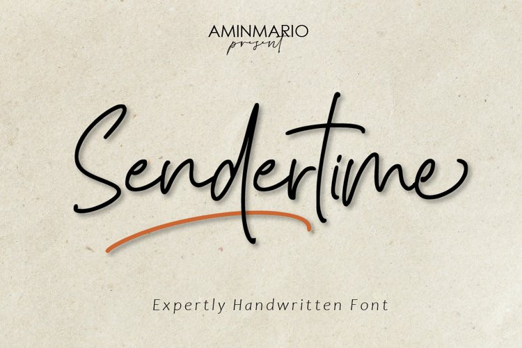 Sendertime Handwritten Font