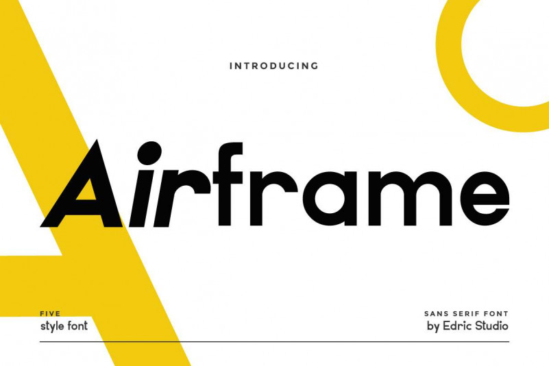 Airframe Sans Serif Font