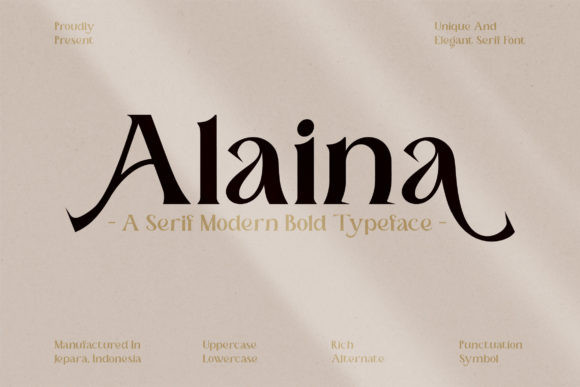 Alaina Serif Font