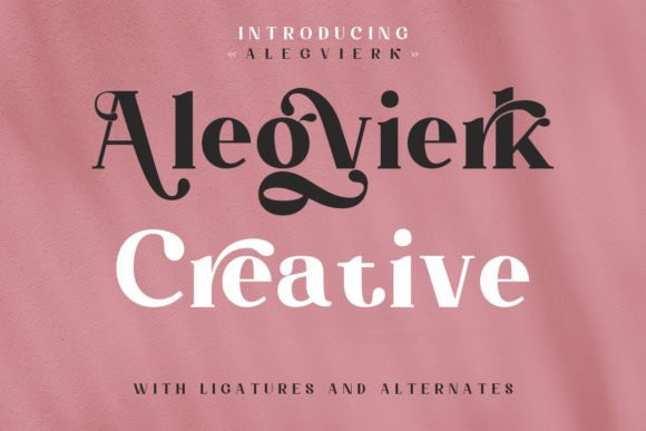 Alegvierk Serif Font