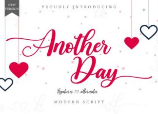 Another Day Calligraphy Font