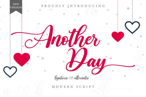 Another Day Calligraphy Font